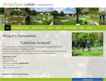 Tablet Screenshot of minigolf-markelsheim.de